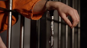 Caucasian Inmate Wearing Handcuffs In Prison Stock Footage SBV-306862293 - Storyblocks