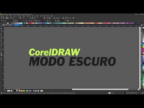 CorelDRAW modo escuro - Tutorial