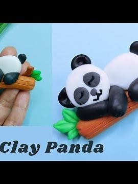 Clay Panda Made From Air Dry Clay | DIY Clay Art Easy Clay Modelling for Beginners