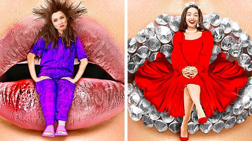 Rich vs poor! Crazy outfits and cool school tricks! Funny situations! | 123 GO