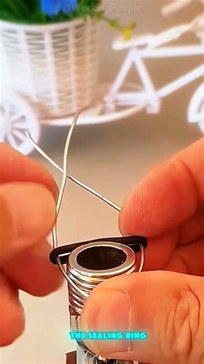 Using iron wire to fit sealing rings 🔗🔧 #shorts