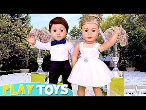 Baby Doll Wedding Day Routine with Dress up and Spa! Play Toys