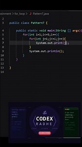 #shortvideo pattern problems in java
