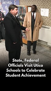 State and federal governmental officials visited the Utica City School District on Friday for a special Celebration of Student Achievement, hosted by district Superintendent of Schools Christopher Spence. The district has recently seen significant academic growth including a rise in state test scores, Forbes named the district one of the state’s Best Large Employers, and UCSD is one of the few — if only — districts of its size in an urban setting to show increasing enrollment in recent years, Sp