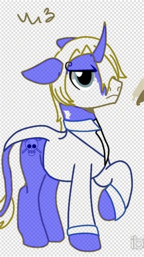Mlp Sanji. Base by vodka_bin. #mlps #sanji #onepiece #blacklegsanji