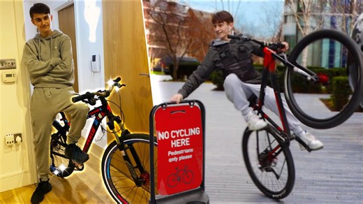 Cyclist rebuilds original wheelie bike project