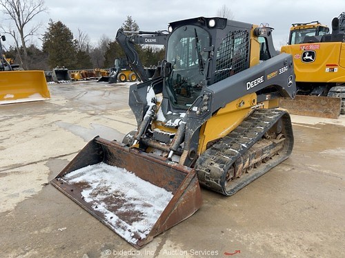2018 John Deere 333G Skid Steer Track Loader Cab Crawler Bucket Aux Hyd bidadoo | eBay