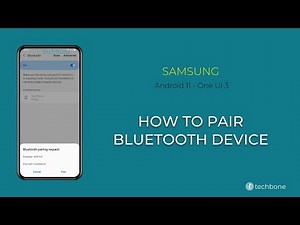 How to Pair Bluetooth device - Samsung [Android 11 - One UI 3]