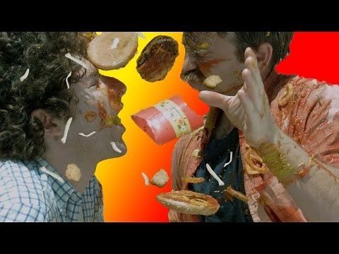 EPIC Slow Motion Fast Food Fight - Goldentusk