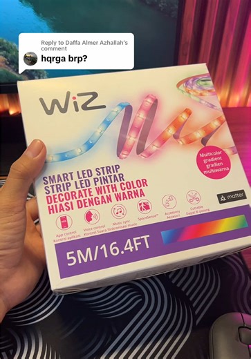 Replying to @Daffa Almer Azhallah Wiz Smart Led Strip #WIZSmartLED #SmartLED