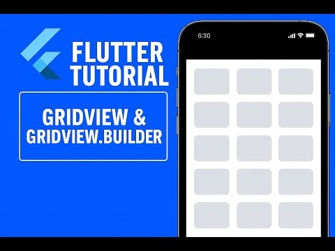 Flutter Tutorial 39 : Gridview and Gridview.builder widgets