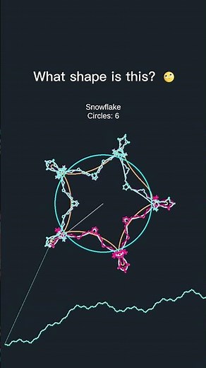 Mathematical Magic: Fourier Series Creating a Snowflake Shape! ❄️ #math #physics #coding