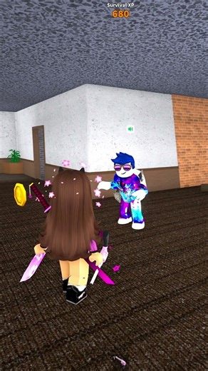 ELE ME JOGOU PRA FORA DO MAPA NO MM2 #roblox #fyp #murdermystery2 #mm2