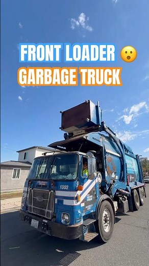 Front loader Garbage Truck 😮 #garbagetruck #machinery