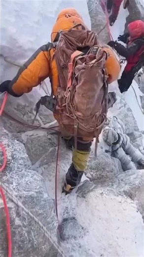 Climbing Mount Everest is extremely dangerous, and sadly, deaths do occur each year.#mounteverest