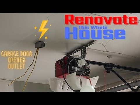 How to Install a Outlet in the Ceiling for a Garage Door Opener and More!!