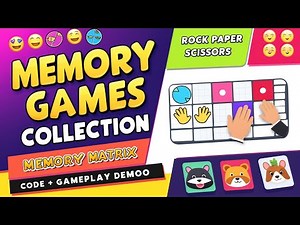 Mini project collection of memory games |Emoji game| Rock paper scissor |Memory Matrix| Card flip