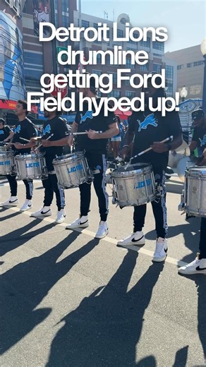 Detroit Lions Drumline getting Ford Field hyped up for Detroit Lions home opener vs. Chicago Bears on Sunday, Sept. 14, 2025. Video by Finn Gomez, Detroit Free Press | Detroit Free Press