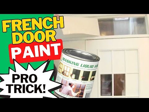 HOW TO Paint French Doors with LIQUID MASKING TAPE!
