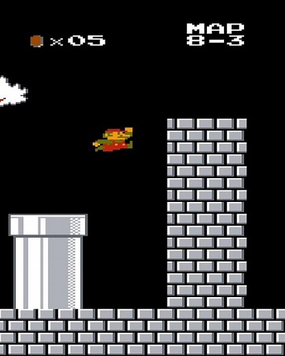 NES Super Mario GE Bros World 8-3 Walkthrough | Mario's Toughest Challenge