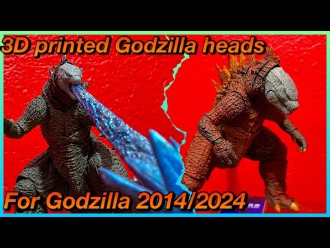 3D Printed Heads For S.H.MonsterArts Godzilla 2014 - 2024
