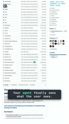 ChromeDevTools/chrome-devtools-mcp — Agents drive real Chrome 🟢 Clone #Shorts