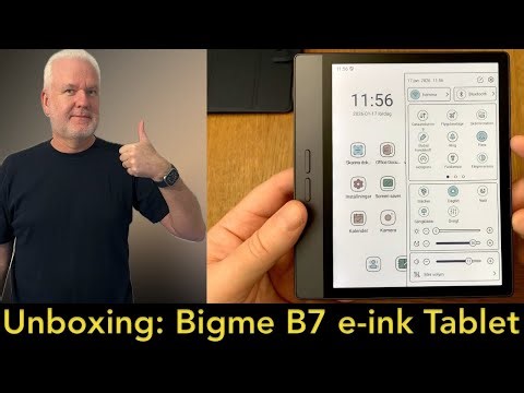 Bigme B7 Color e-ink Tablet: Unboxing and first start - really nice so far