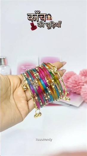Viral Kashmiri Glass Bangles 🌸 #trending #explore #fypシ #glassbangles #unboxing #shorts #viral