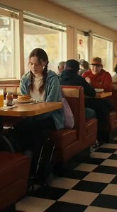 Teenagers Laughed at a Girl in a Wheelchair at a Diner—Then a Group of Strangers Walked In, and What Followed Left Everyone Speechless...😱 The morning sun poured through the windows of a small-town diner, the kind of place where coffee refills came with a smile and pancakes tasted like home. But that morning, something shattered the peace. In the corner sat Clara—sixteen years old, quiet, her wheelchair tucked beside the table. She came here often, drawn by the warmth of syrup and the comfort o