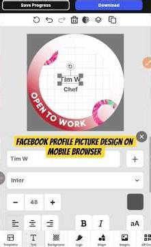 Facebook DP Design Without Laptop #facebookprofile