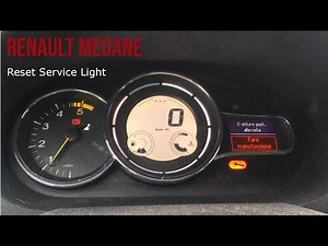 How to reset the service km warning light on a Renault Megane