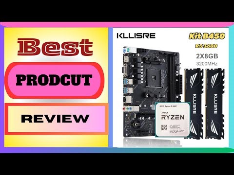 Kllisre B450 Motherboard kit AMD Ryzen 5 R5 3600 cpu DDR4 16GB(2×8GB) 3200MHz Desktop memory