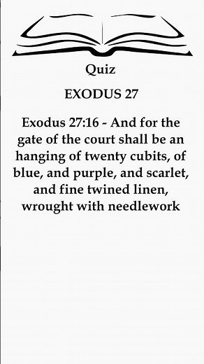 Exodus 27: The Gate's Colors 🌈🚪 Unveiled! #Bible