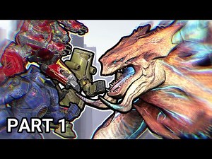 Gipsy Danger, Crimson Typhoon vs Mega Kaiju | Animation (Part 1)