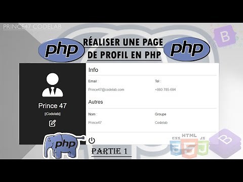 Tutoriel PHP : Création d'une Page de Profil et Édition de Profil avec PHP et MySQL Partie 1