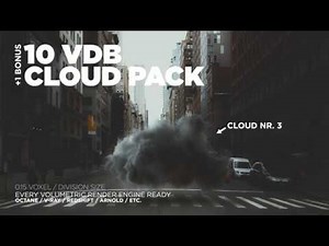 10 HIGH RESOLUTION VDB CLOUD PACK 0.15 VOXEL SIZE