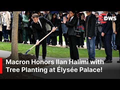 UNSEEN VIDEO: French President Emmanuel Macron Plants Tree in Memory of Ilan Halimi | AC1Z