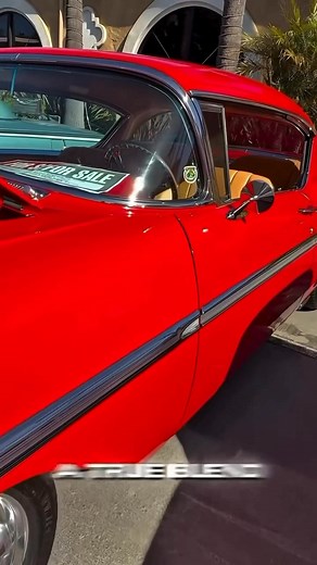 This 1958 Chevy Impala is pure American fire on wheels ❤️‍🔥 From the glossy red paint to the clean interior, this classic turns every street into a car show. No wonder this reel hit massive reach—real legends stay legendary. #1958Impala #ChevyImpala #ClassicChevy | RJ fbreels car show