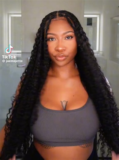 Quick and Easy Boho Crochet Braid Tutorial ✨️ ♡ ♡ ♡ ♡ #Crochet #crochetersoftiktok #protectivestyles #Braids #Fyp