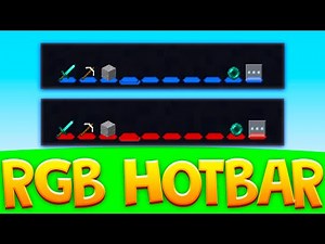 The Best RGB Hotbar Texture Pack For Minecraft Bedrock!