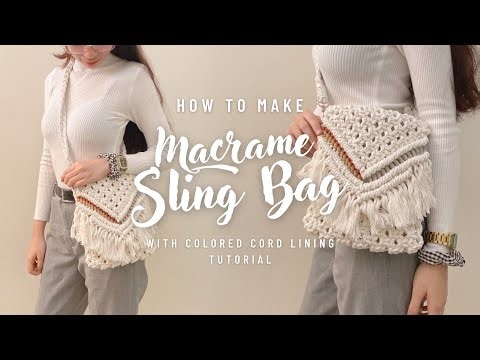 DIY Macrame Boho Chic Sling Bag | Simple & Easy Tutorial for Beginners