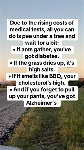 Funny Medical Humor for Moms: Pee Under a Tree Diagnosis