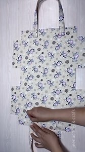 14K views · 299 reactions | How to make shopping bag at home #sewingtutorial #bags #fblifestyle #handbag #shoppingbag | Jeenuchdiy&craft | Facebook
