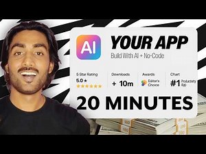 How To Build A Mobile App In 20 Minutes with AI + NO-CODE