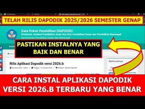 HOW TO PROPERLY AND CORRECTLY INSTALL THE DAPODIK 2026.B APPLICATION FOR THE LATEST EVEN SEMESTER