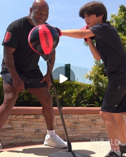Mike Tyson on Instagram: "“Train like a world champ 🥊 with my boxing set @hobbytron “ . #ad"