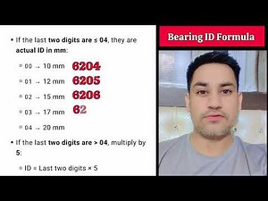 Bearing ID Calculation Formula #shorts