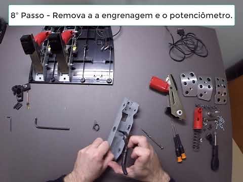 Tutorial de instalação kit potenciômetro blindado pedais Logitech