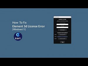 How To Fix Element 3d Plugin License Error [Window 11] #elements #e3d #aftereffects #viralvideo