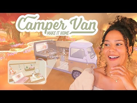 cozy CAMPER VAN game!🚐 unpacking meets sims!!